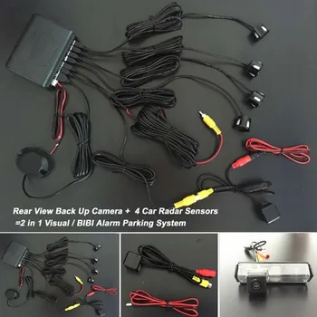 

Car Sound Alert Indicator Reverse Parking Sensor Radar System For Mitsubishi Montero Sport + HD Night Vision Car Rearview Camera