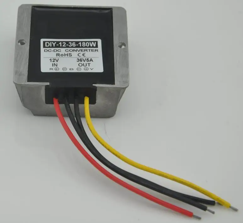 Converter DC DC Power 12V (9V-20V) Step Up To 36V 5A 180W Waterproof Boost Module r Voltage Regulator Converter DC DC Power 12V (9V-20V) Step Up To 36V 5A 180W Waterproof Boost Module r Voltage Regulator