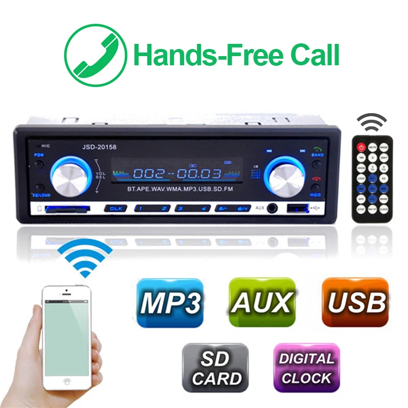 

1 Din Autoradio Bluetooth Radio SD MP3 Player Coche Car Radios Estereo Poste Para Auto Audio Stereo Carro Samochodowe Automotivo