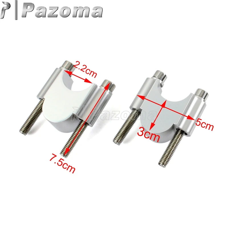 

Motorcycle 7/8" 1-1/8" Handlebar Riser 22mm 28mm 30mm Rise Off Road Handle Bar Riser Clamp Mount For Honda Suzuki BMW kawasaki