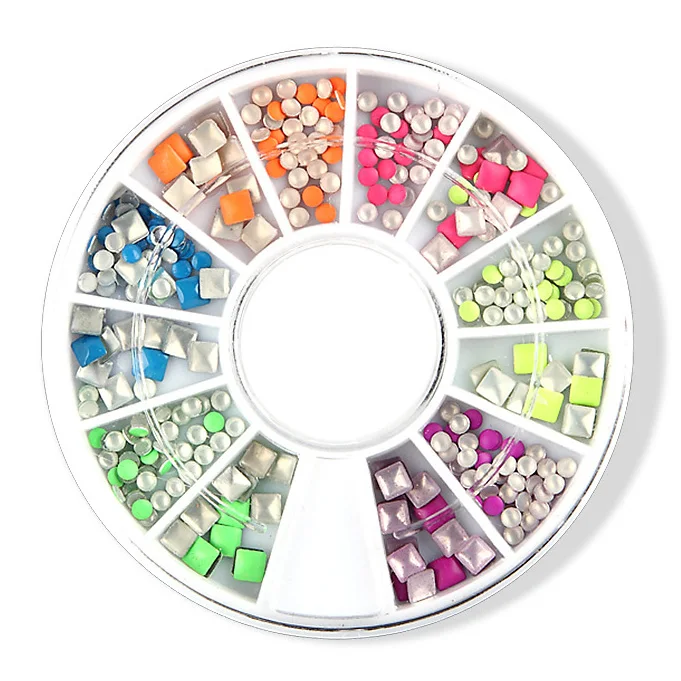 Новые 3D цветные декоративные Стразы для ногтей, акриловые Стразы для ногтей различных форм маникюрные принадлежности - Цвет: YP-24