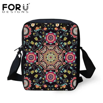 

FORUDESIGNS Mandala 3D Style Mini Cross-body Bags High Quality Messenger Bag for Casual Women Small Shoulder Bag Bolsa Feminina