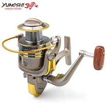 Полный с металлической отделкой спиннинг, бейткастинг катушка с приманкой для карпа Рыболовные катушки Molinete Рыболовная катушка GS2000 3000 4000 5000 катушки