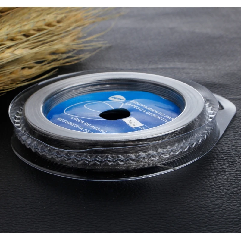 Stainless Steel Fishing steel wire Fishing lines 10m max power 7 strands super soft wire lines Cover with plastic Waterproof Stainless Steel Fishing steel wire Fishing lines 10m max power 7 strands super soft wire lines Cover with plastic Waterproof