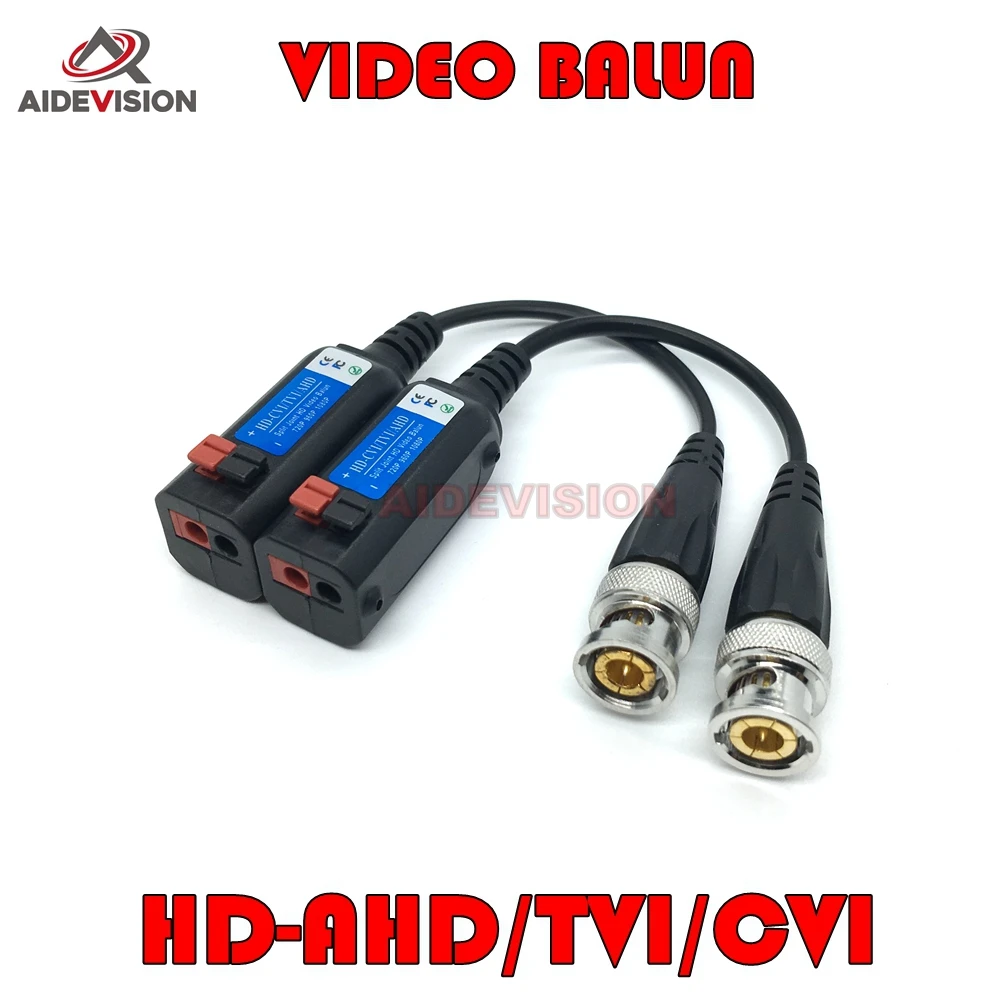 2017 Newest HD CVI/TVI/AHD Passive Transceiver CCTV Video Balun Adapter Transmitter BNC to UTP 720P 1080P | Безопасность и защита