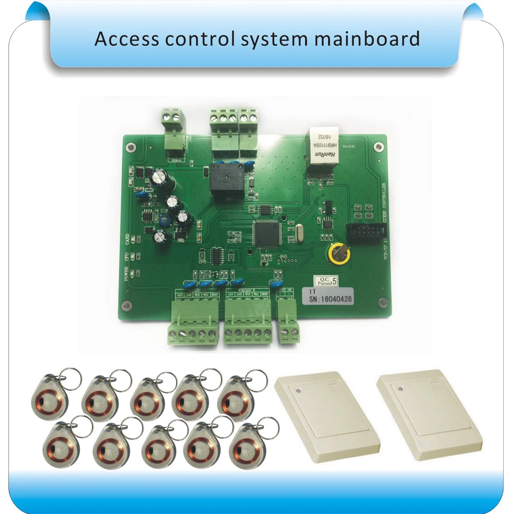 TCP/IP 1 door double RFID reader access control panel access control