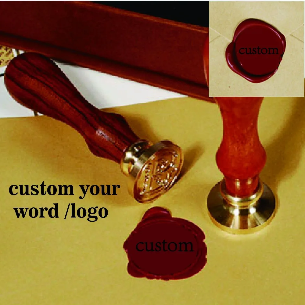 Free Shipping Customize logo Personalized image custom seal wax sealing stamp wedding Invitation Re - 32370381227