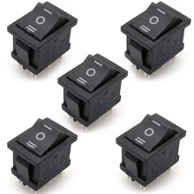 ФОТО 5 pieces/lot  ac 6a/250v 10a/125v  5x 6pin dpdt on-off-on position snap boat rocker switches
