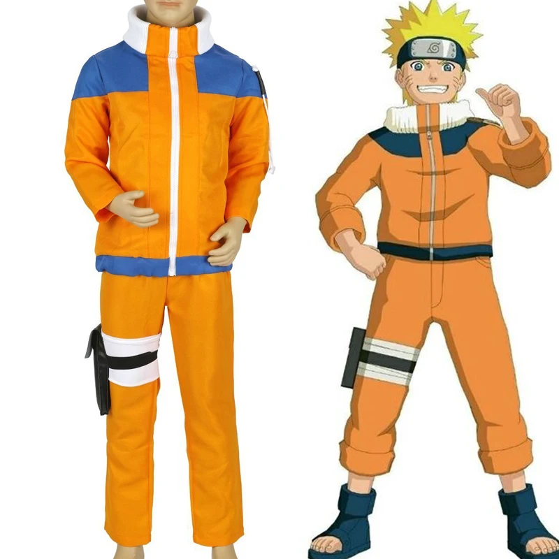 Miglior Calssic Anime Cosplay Naruto bambini Costumi Cosplay giovanile Uzumaki Naruto bambini dimensione Europea di Trasporto libero
