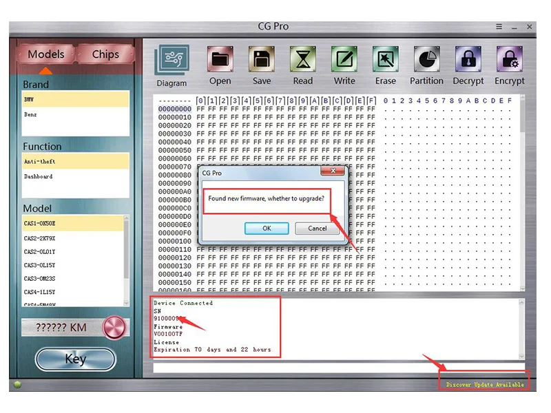 CG Pro автоматический ключ программист CGPRO IMMO поддержка безопасности CAS4/CAS4+ все ключи Lost CG Pro для BMW с высоким качеством
