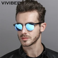 VIVIBEE Classical Square Men Sunglasses Woman Sun Glasses Polarized Man Blue Mirror Lens Driver Top Quality Polarised Shades VIVIBEE Classical Square Men Sunglasses Woman Sun Glasses Polarized Man Blue Mirror Lens Driver Top Quality Polarised Shades