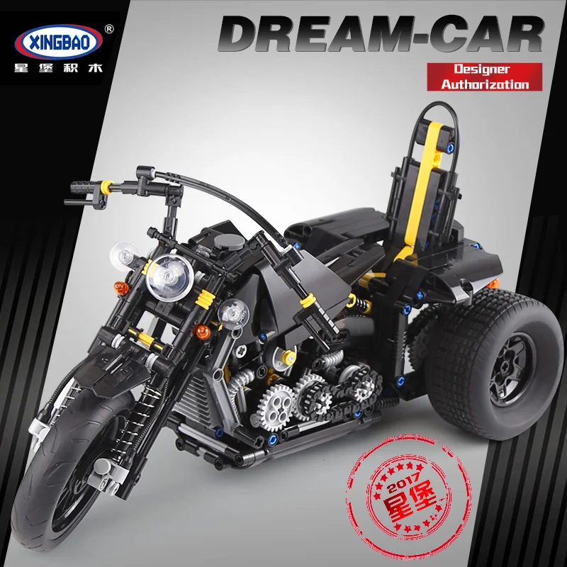 

XINGBAO 03020 Technic Car Series Exploiture The Heavy Motorcycle Compatible with Legoing Building Bricks Block Set Toy for Kids
