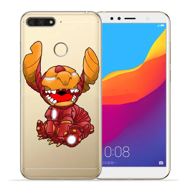 Роскошный Ститч мультфильм marvel для huawei II Y5 Y6 Prime Nova 2 3 4 3I Plus чехол для телефона Coque Etui funda Capinha - Цвет: 1276