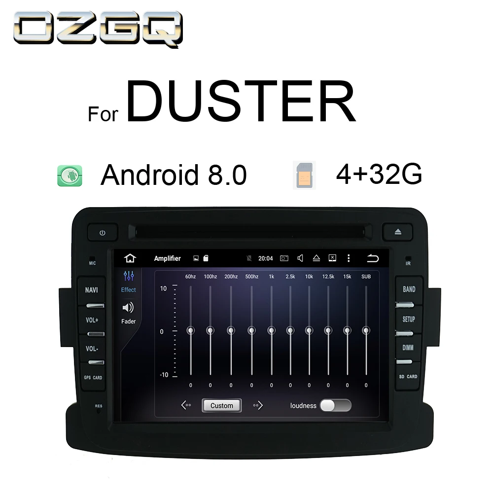 

OZGQ Car Multimedia player Android 8.1 8.0 Automotivo 2 Din For Dacia/Sandero/Duster/Renault/Captur/Lada/Xray 2/Logan 2 RAM 4G