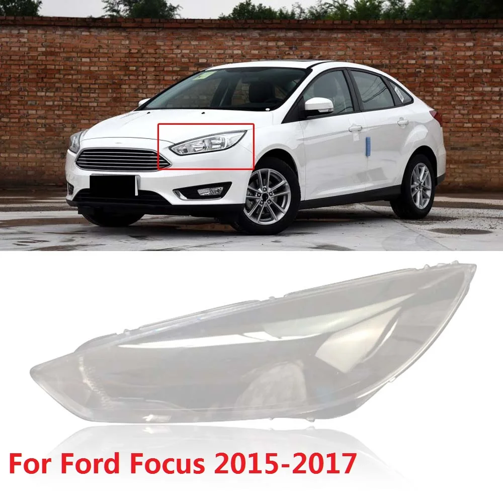 

CAPQX 1Pcs For Ford Focus 2015-2017 Front Headlamp Lamp cover Lampshade Headlight Waterproof Bright Lamp Shade Shell Cover Cap