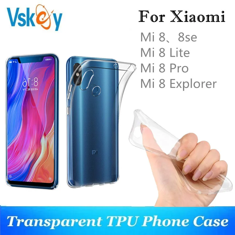 10 шт ТПУ чехол для телефона Xiaomi Mi 8 Lite SE Explorer высокий яркий прозрачный ультра