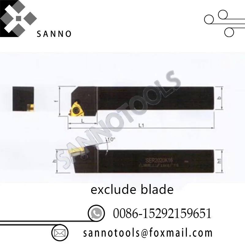 Screw cutting tools cnc tool holders for cnc lathe CER1616H16 2020 2525 3232P16 CEL2525M22 thread turning holders solt cutters