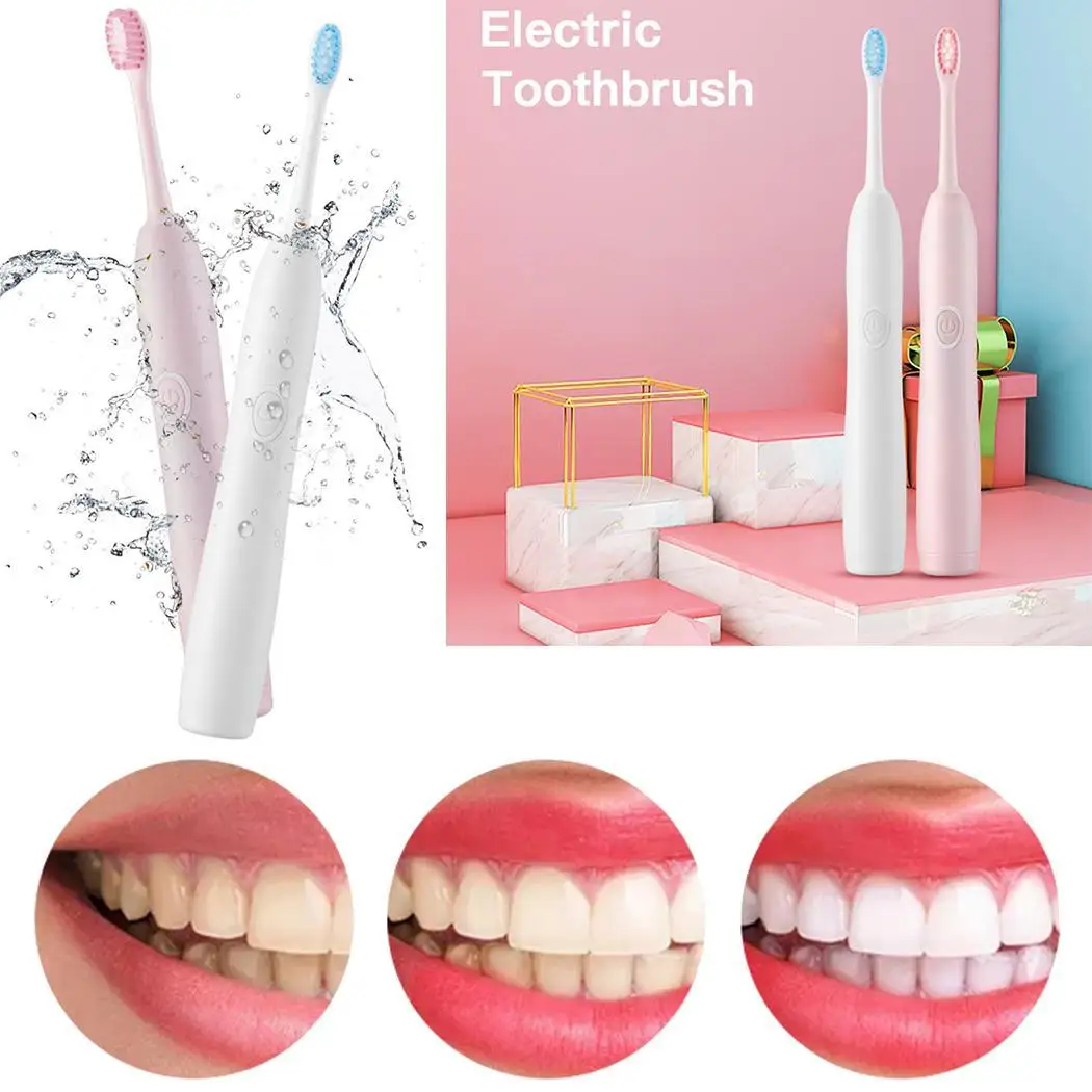 EM201 Smart Sonic Whitening Protective Teeth Electric Brusher Set multi voltage charger