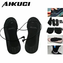AHKUCI зимние уличные стельки для утепления Питание от USB AA батареи с электрическим подогревом стельки для ходьбы в скандинавском стиле охотничьи принадлежности