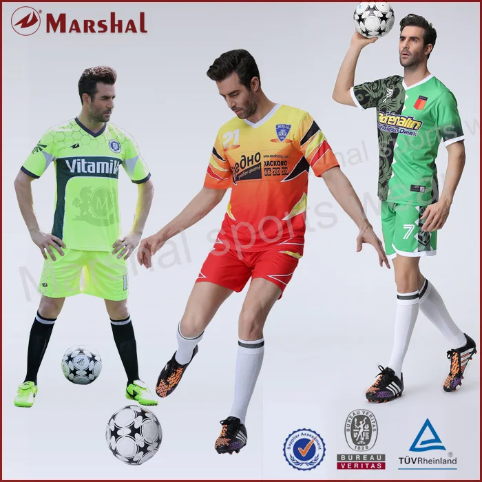 

Thai quality soccer kits,shirt and pant color combinations custom sublimation school uniforms