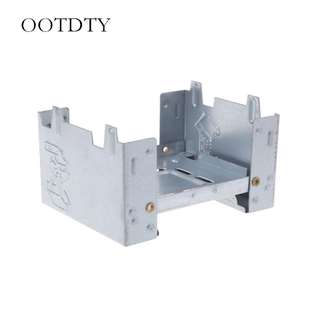 US $2.11 Mini Outdoor Camping Folding Stove Picnic Barbecue Wax Solid Fuel Alcohol Stove Outdoor Camping Hik