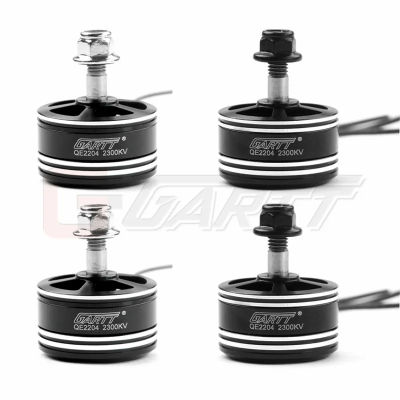 GARTT 4 X QE 2204 2300KV Brushless Racing Motor 2CW 2CCW For QAV FPV RC 210 250 300 Quadcopter Multicopter Drones