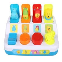 Baby Pop Up Toy Noise Maker Funny Hands-on Activity Toys Educational Pop-UP Animals Early Development Pals