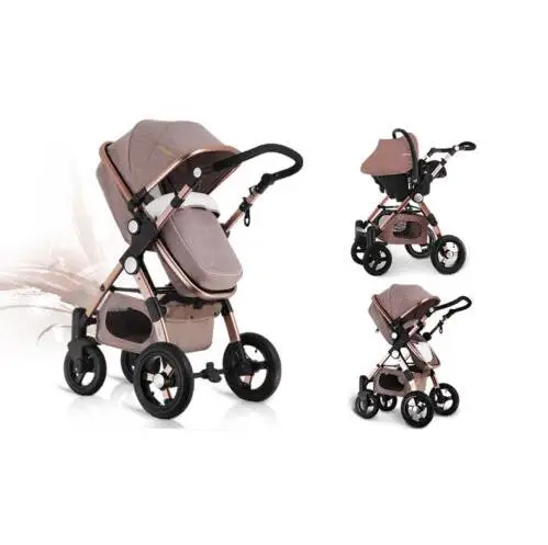 Роскошная детская коляска 3 в 1 красивый пейзаж для детей коляска с младенческой автокресла коляска для новорожденных коляска carrinho de - Цвет: 1