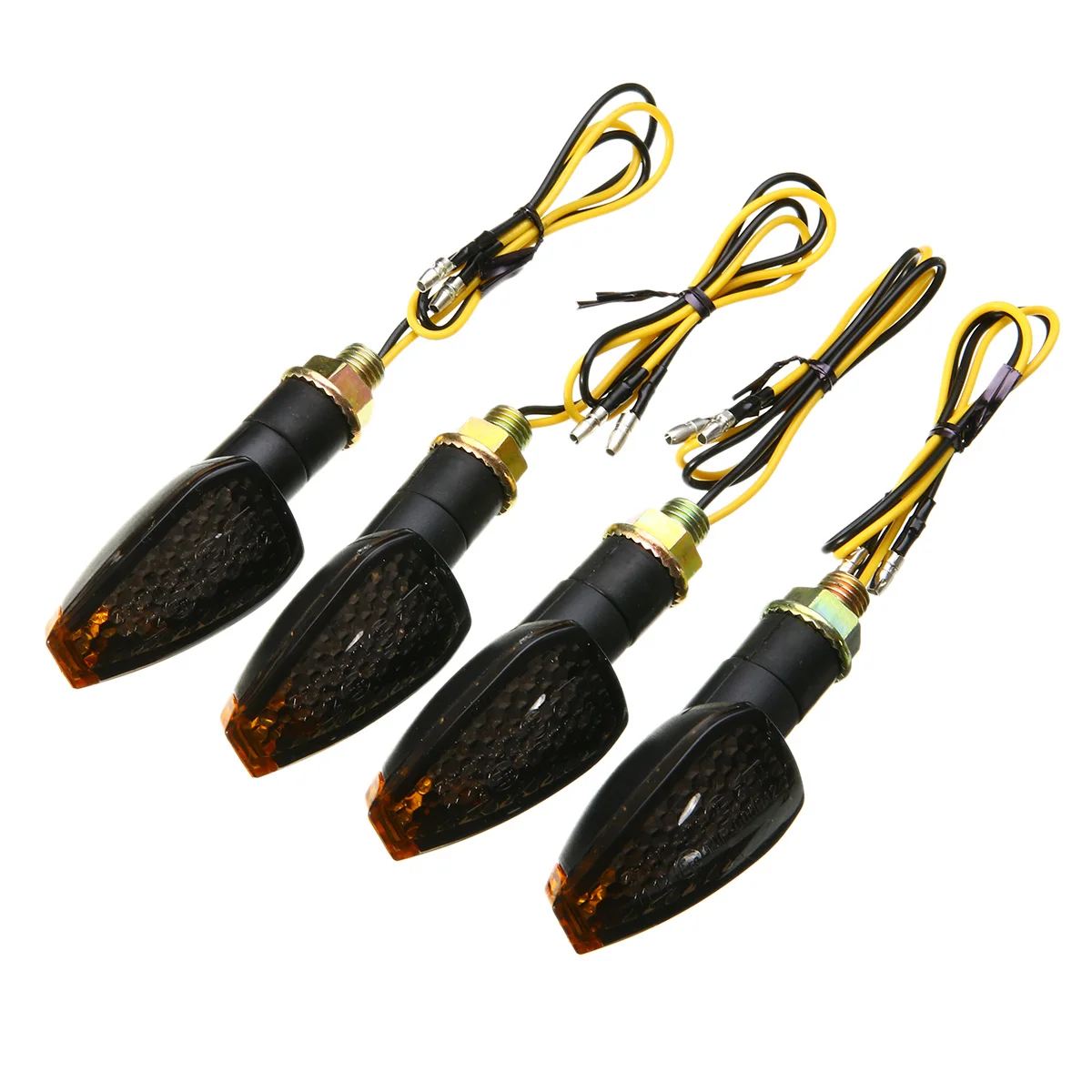 

4pcs Universal 15 LED 12V Motorcycle Turn Signal Indicator Light Lamp Blinker Amber