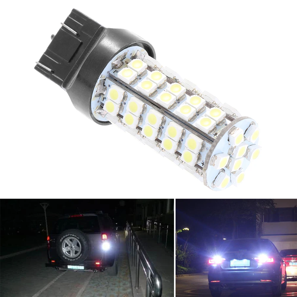 2Pcs 6000K High Power Pure White 3157 4114 Backup Reverse Light LED Bulb For Car