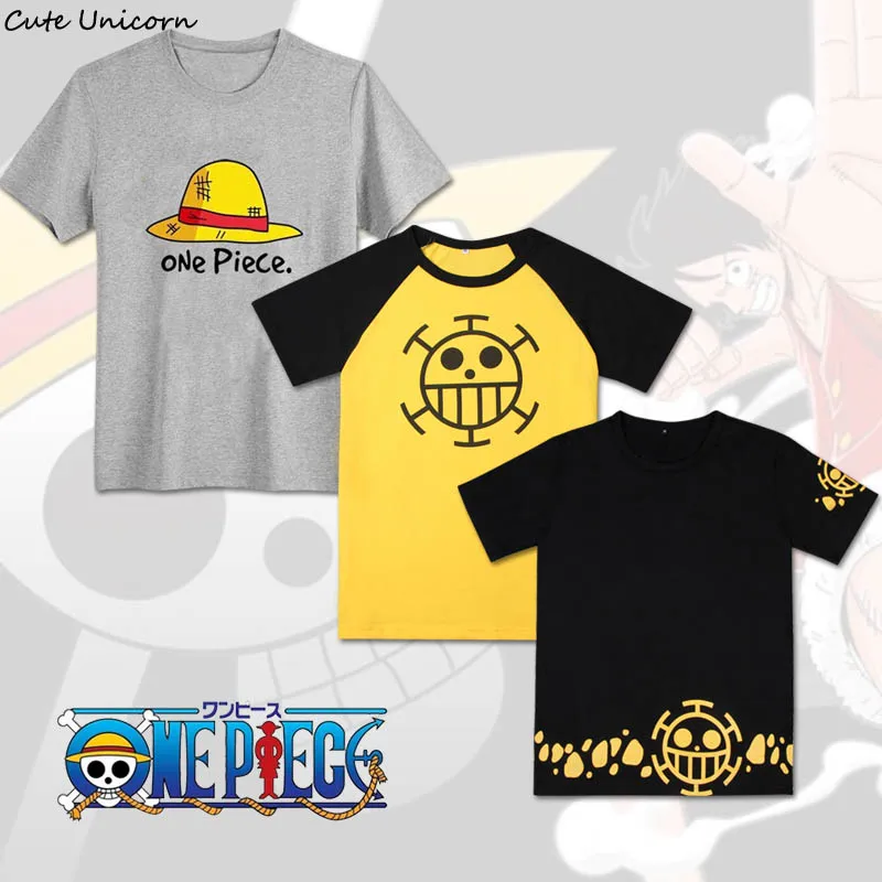 

Cute Unicorn 24 styles One Piece T shirt Luffy Ace Law tshirt anime cosplay Men's cotton t-shirt boys clothes summer tops tees