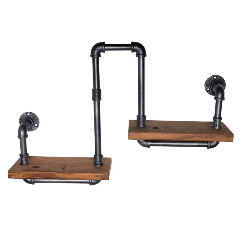 

Wood Size 30*15CM AMERICAN RETRO STYLE TO DO THE OLD INDUSTRIAL PIPES INNOVATIVE DESIGN WROUGHT IRON SHELVES DISPLAY SHELVES-Z21