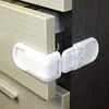 Gran venta Cerradura de seguridad para cajón de niños, multifuncional, doble botón, 90 grados, ABS, Protector de armario, cuidado de la Seguridad, 1 ud. DqnqNlZz