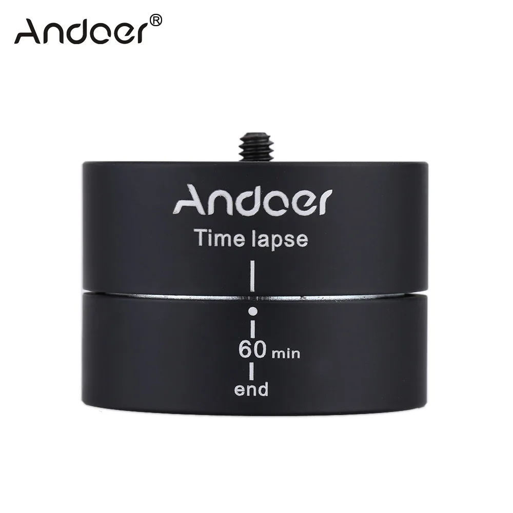 

Andoer 360 120 Minutes Panning Rotating Tripod Time Lapse Stabilizer Tripod Adapter for Gopro ILDC Mobilephone