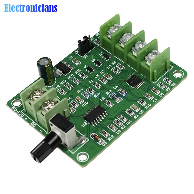 

5V-12V DC Brushless Driver Board Controller Module For Hard Drive Motor 3/4 Wire Over Current Protection Electrical components