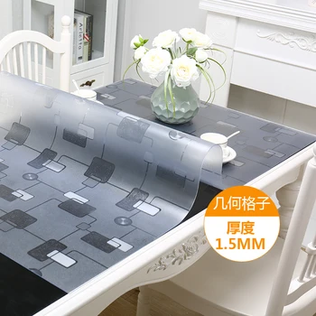 

Waterproof and Oilproof Tablecloth Dining Table Cloth Home Protection Wedding Party Decoration Table cover PVC Transparent Glass