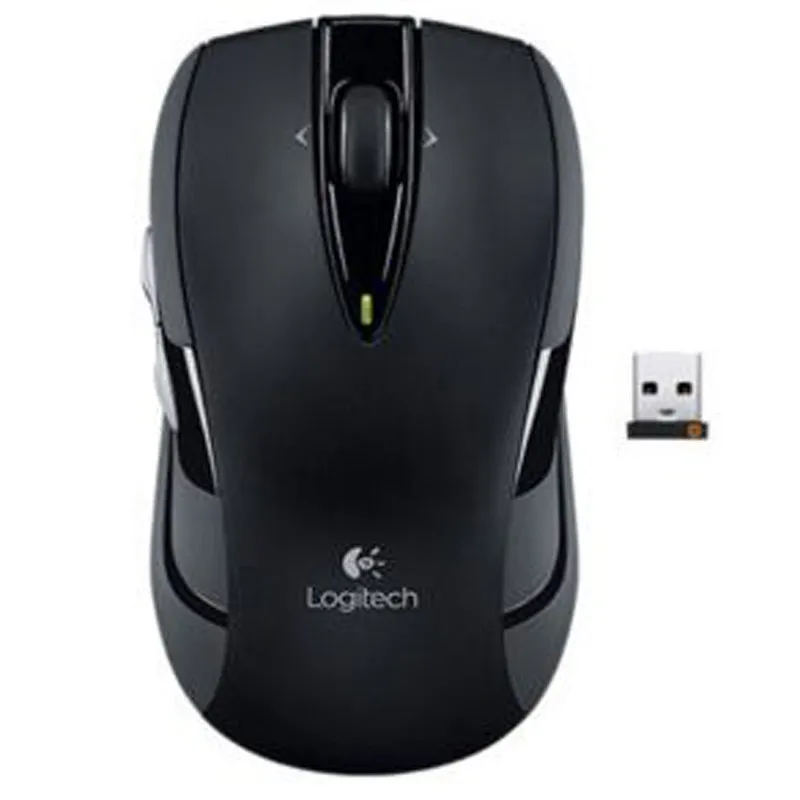 Беспроводная игровая мышь logitech M546, настоящий приемник Unifying, игровая оптическая мышь 1000 точек/дюйм, эргономичная компьютерная мышь с отслеживанием - Цвет: BLACK