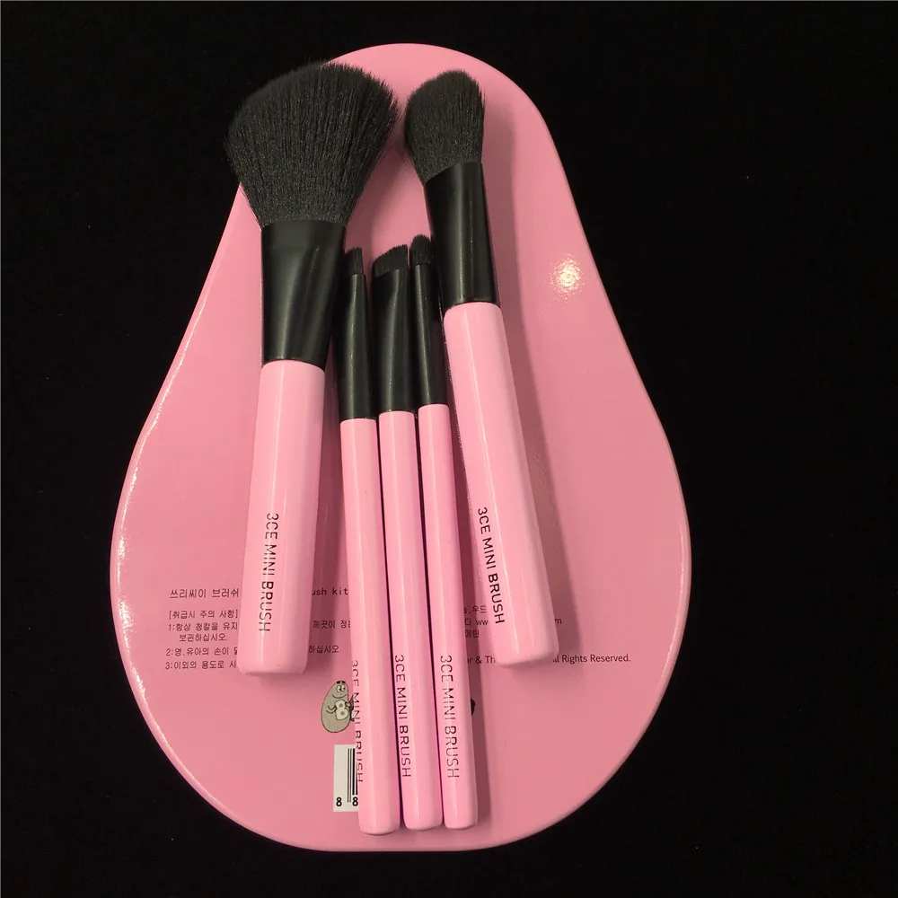 New Arrival Ce Mini Makeup Brushes 5Pcs Set Teen Girls Gift Cosmetic