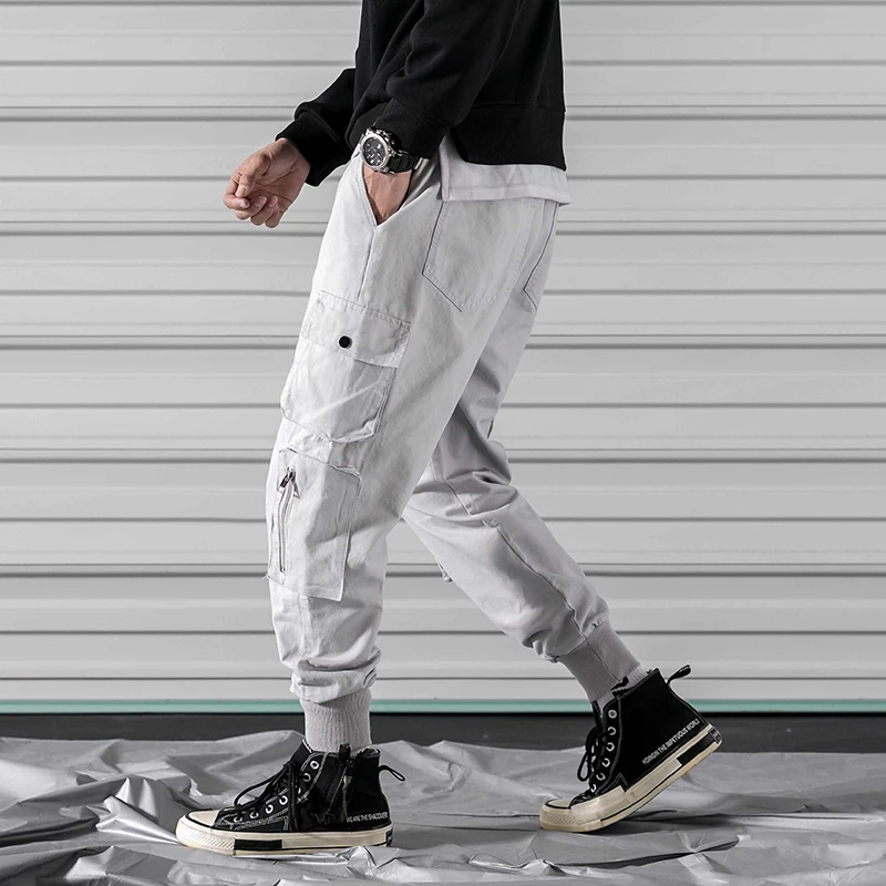 M-3XL 2019 Spring Track Pants Men Sweatpants Mens Joggers Pants Cargo Camo Tactical Harem Mens Loose Lightweight Pants