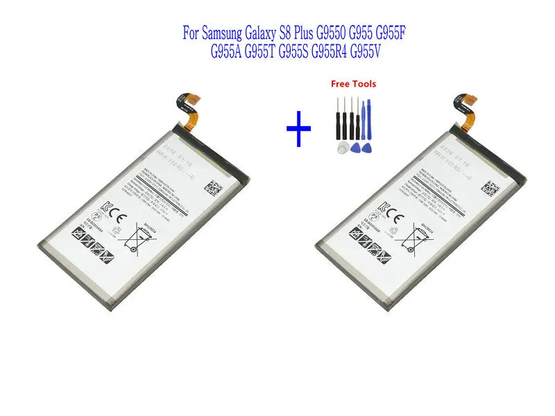 

2x 3500mAh EB-BG955ABE Replacement Battery For Samsung Galaxy S8 Plus G9550 G955 G955F G955A G955T G955S G955R4 G955V + Tools