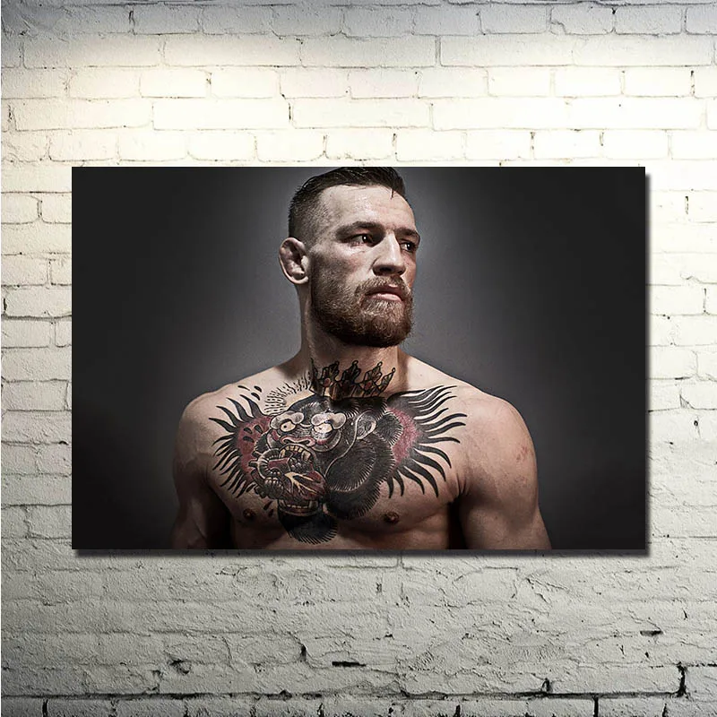 

Hot Conor McGregor Irish UFC Featherweight Champion Tattoo Silk Or Canvas Poster 13x20 24x36 inches Picture For -013