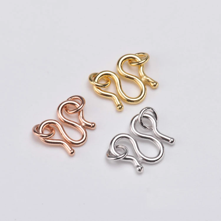 S925 Sterling Silver M Clasp Fine Jewelry Accessory Bracelet&Necklace