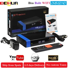 GTMedia V8 Nova DVB-S2 Satellite Receiver+1 Year Free 7 clines for Spain Portugal Germany Europe H.265 WiFi Decoder Set Top Box GTMedia V8 Nova DVB-S2 Satellite Receiver+1 Year Free 7 clines for Spain Portugal Germany Europe H.265 WiFi Decoder Set Top Box