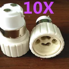 10 шт./лот B22-GU10 Ceram держатель лампы преобразователь штык разъем B22 к GU10 лампы адаптер лампочки Base Converter Extender
