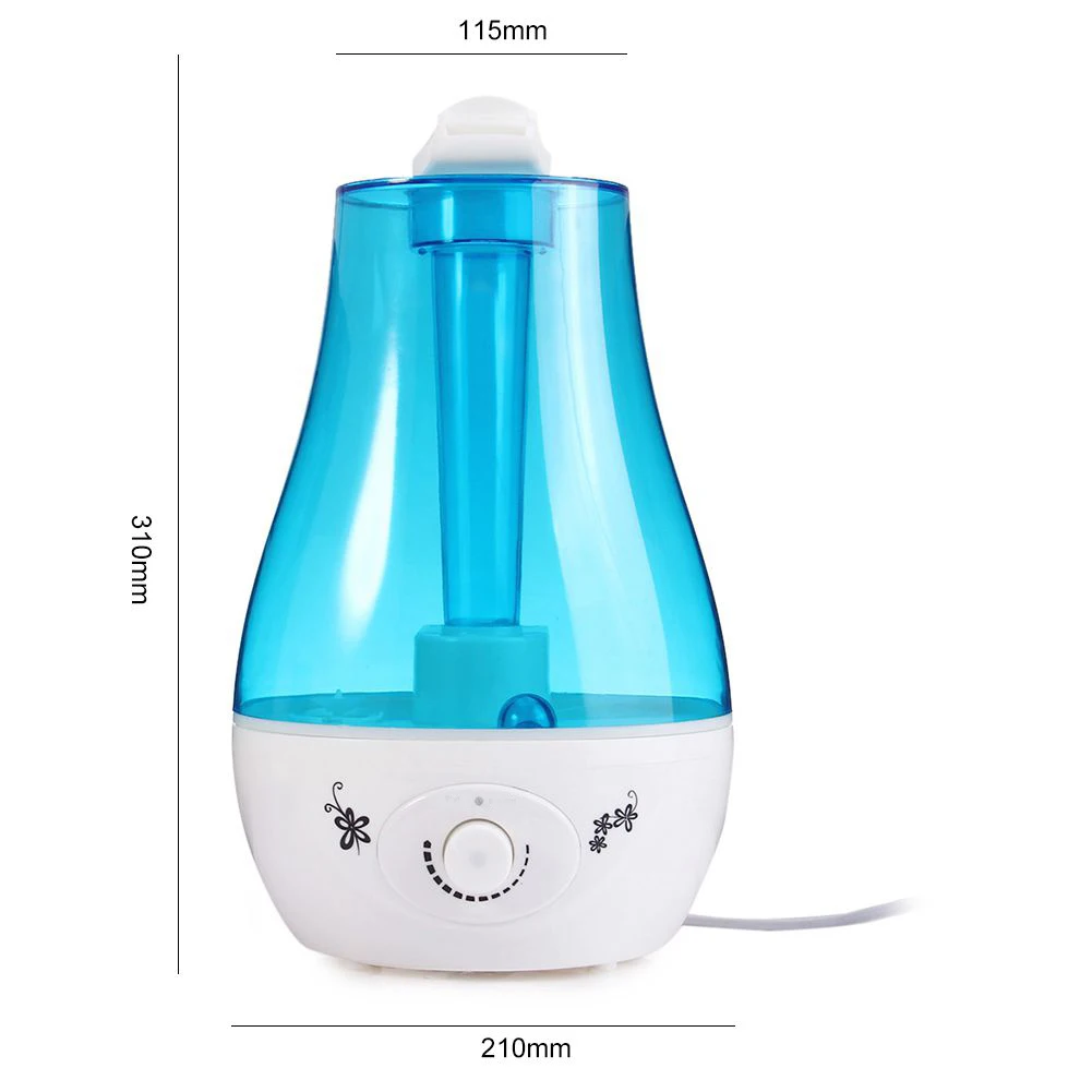 3L Ultrasonic Air Humidifier Mini Aroma Humidifier Air Purifier with LED Lamp Humidifier for Portable Diffuser Mist Maker Fogg