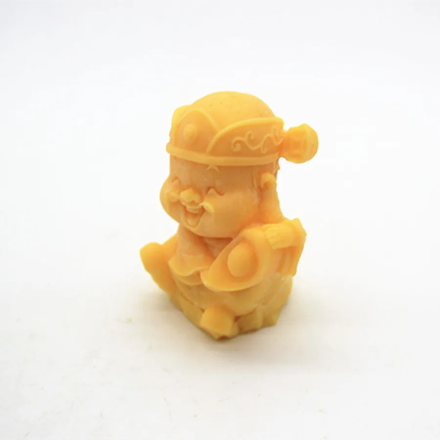 Chinese God of Wealth 3D solid plaster silicone mold for manual soap making DIY aromatherapy gypsum mould