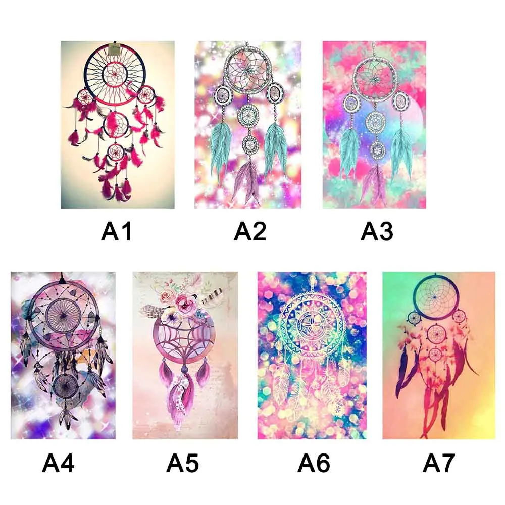 

Mosaic Color Dreamcatcher Pattern Full Diamond Painting Cross Stitch Embroidery Kits 5D Diy Home Decoration Needlework Y30