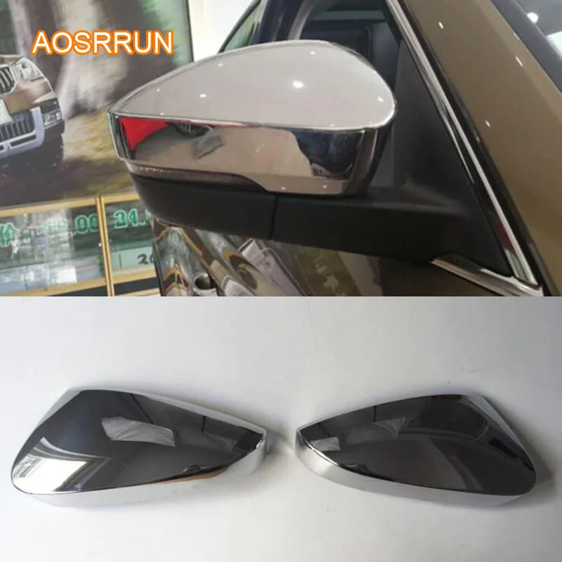 

Carbon fiber pattern ABS plating rear view mirror cover rear view mirror protection cover Car accessories FOR Skoda Kodiaq Karoq