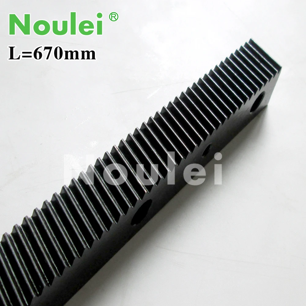 

1.25 modulus helical teeth Gear Rack steel 670mm with Gear shaft / pinion high precision for cnc router parts