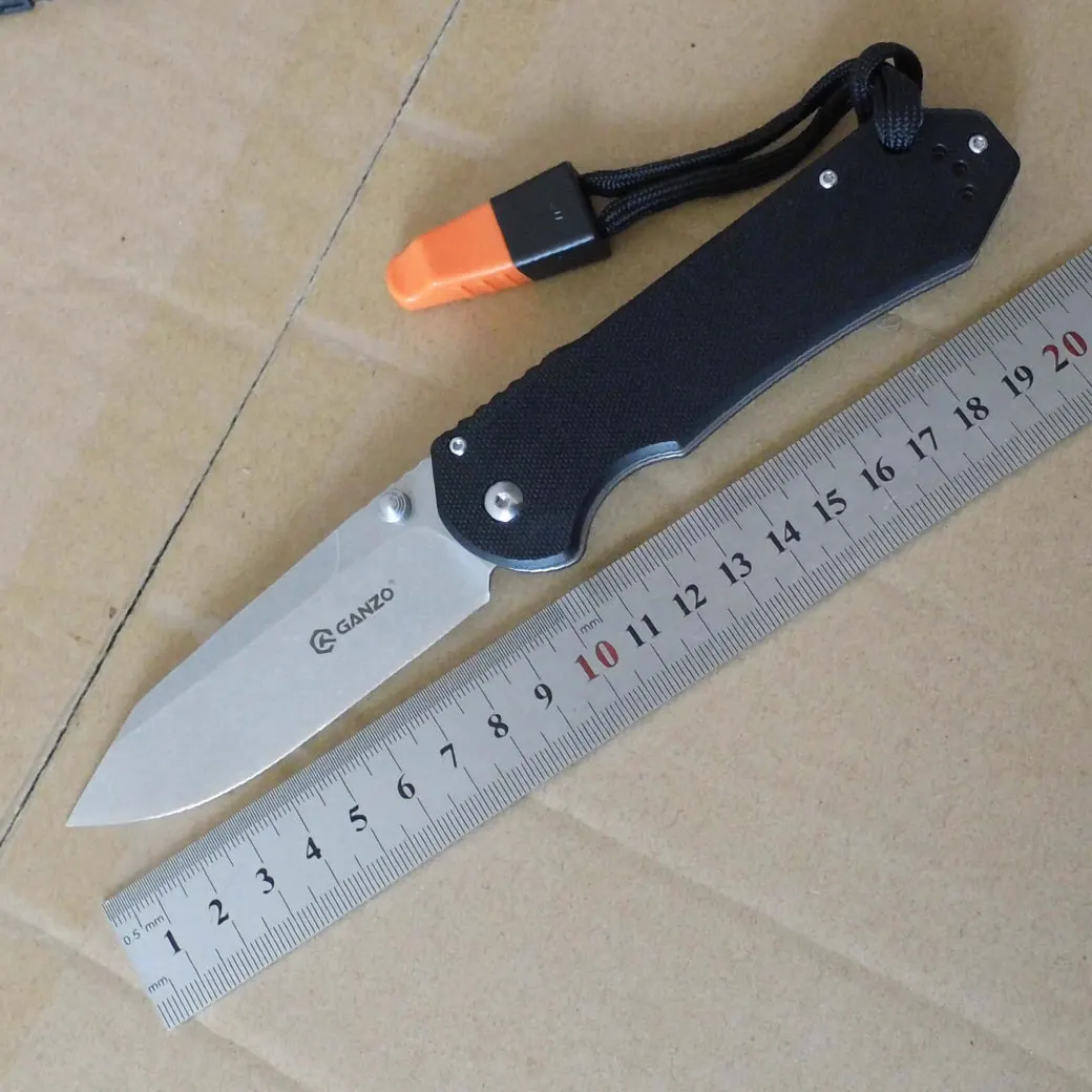 Жар-Ganzo G7452 440C G10 или ручка из углеродного волокна, складной нож для выживания Отдых на природе нож карманный тактический уличный инструмент